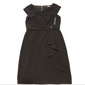 💜Ivanka Trump Black Evening Midi Dress